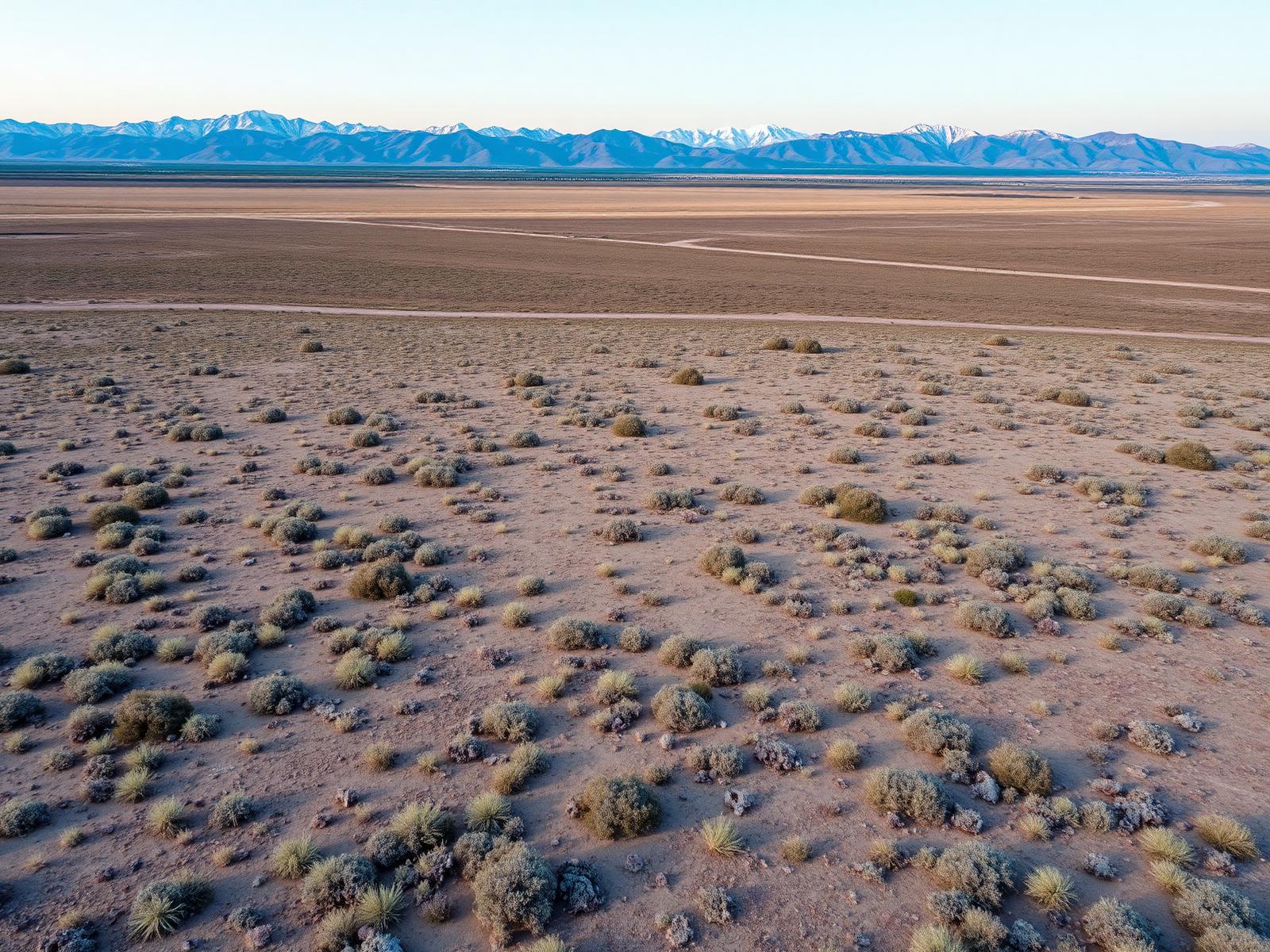Aerial view of 160-acre parcel in Costilla County, Colorado